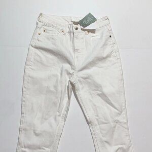 H&M Denim Jeans Size 6 White Skinny Ankle Denim Jeans New With Tags